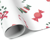 Feestelijke candysticks cadeaupapier (Rol Hoek)
