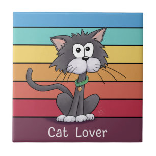 Feestelijke Cat Lover Keramische Tegel Tegeltje
