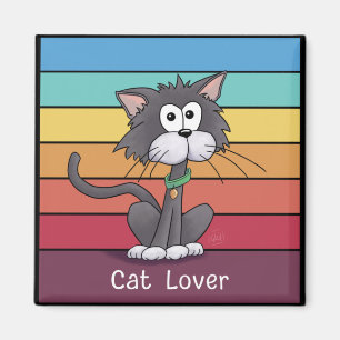 Feestelijke Cat Lover Magnet Magneet