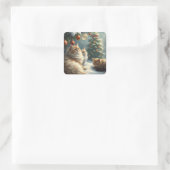 Feestelijke Cat Stickers (Tas)