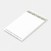 Feestelijke champagneflessen post-it® notes (Schuin)