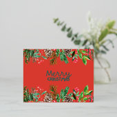 Feestelijke Cheer Awaits: Kerst Briefkaart (Staand Voorkant)