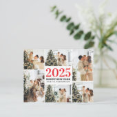 Feestelijke Cheers | Elegant Gelukkig Nieuwjaar 6 Feestdagenkaart (Staand voorkant)