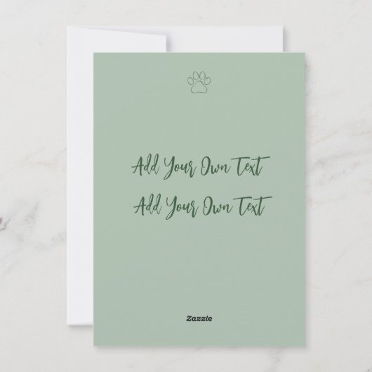 Feestelijke chocoladebruine labrador-kerstmanhoed  feestdagenkaart (Achterkant)