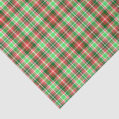 Feestelijke Classic Rood Groen Wit Kerstspel Tissuepapier (Detail)