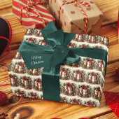 Feestelijke Coquette Plaid Bow Elegance Kerstmis Cadeaupapier