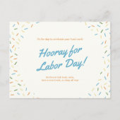 Feestelijke Dag van de Arbeid Feestdagenkaart (Voorkant)