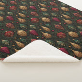 Feestelijke Damast  Sherpa Deken (3/4)