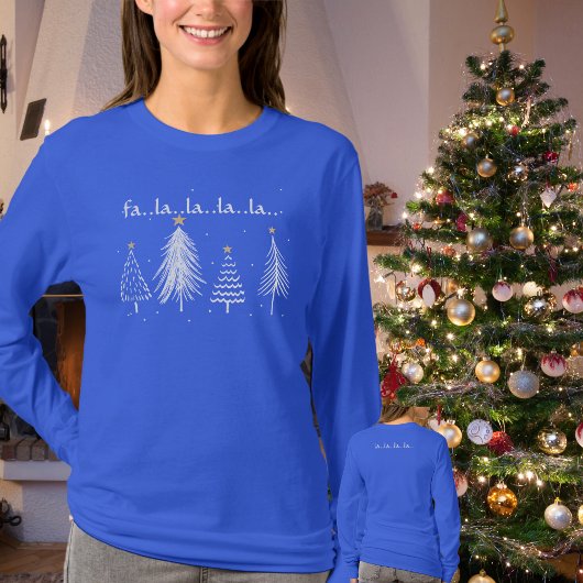 Feestelijke Dames Kerst Fa La Shirt