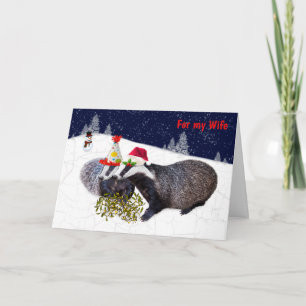 Feestelijke Das Kaart ECHTGENOTE