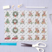 Feestelijke decoratieve Kerstdecoupage  Tissuepapier (Craft)