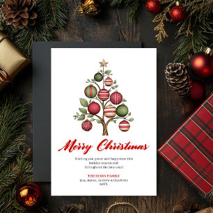 Feestelijke designer kerstboom kerstkaart
