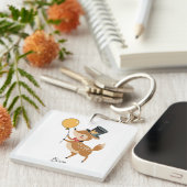Feestelijke dieren - Jong hert Sleutelhanger (Voorkant Rechts)