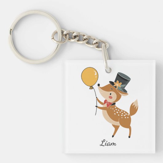 Feestelijke dieren - Jong hert Sleutelhanger (voorkant)