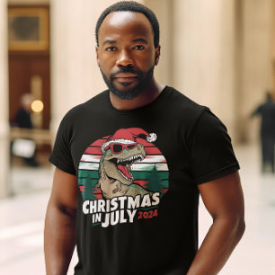 Feestelijke Dino in tinten T-shirt