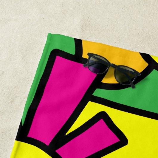 Feestelijke Doodle Art 42 Strandlaken (In situ)