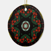 Feestelijke Dot Mandala Keramisch Ornament (Links)