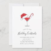 Feestelijke Drinken kerstfeest met feestdag Cockta Kaart (Voorkant)