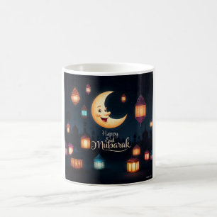 Feestelijke Eid Mubarak halve maan Koffiemok