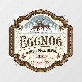 Feestelijke eierpunch Noordpool blend Raamsticker (Vel)