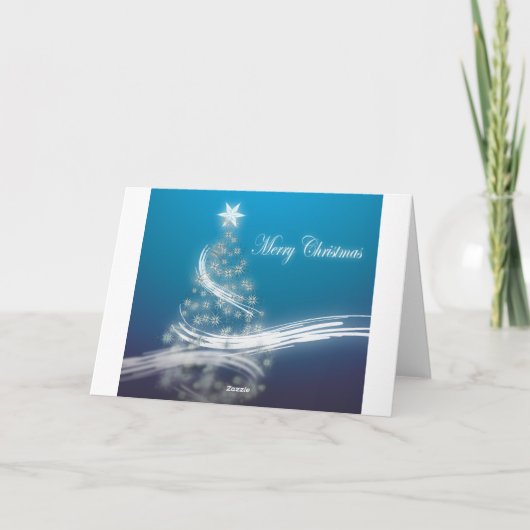 feestelijke elegante Kerstmis altijdgroene Feestdagen Kaart (Achterkant)