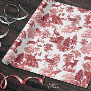 Feestelijke Elegante  Red Deer in Woodland Cadeaupapier