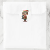 Feestelijke Elf met stijlvolle Outfit Sticker (Tas)