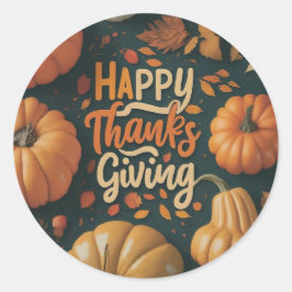 Feestelijke en decoratieve seizoensgebonden Sticke Ronde Sticker