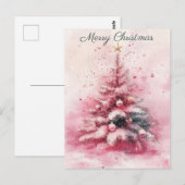 Feestelijke en elegante kerstgroet Briefkaart (Voorkant / Achterkant)