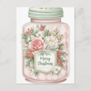 Feestelijke en elegante Pastelkleurige Kerst Koekj Feestdagenkaart
