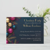 Feestelijke en elegante uitnodiging voor het kerst (Staand voorkant)