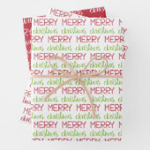 Feestelijke en Leuke Vrolijke Kerstmis Script Vaka Inpakpapier Vel (In situ)