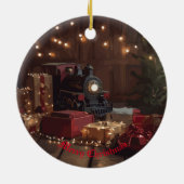 Feestelijke Express Keramisch Ornament (Achterkant)