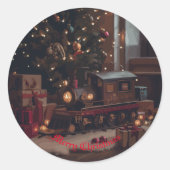 Feestelijke Express Ronde Sticker (Voorkant)