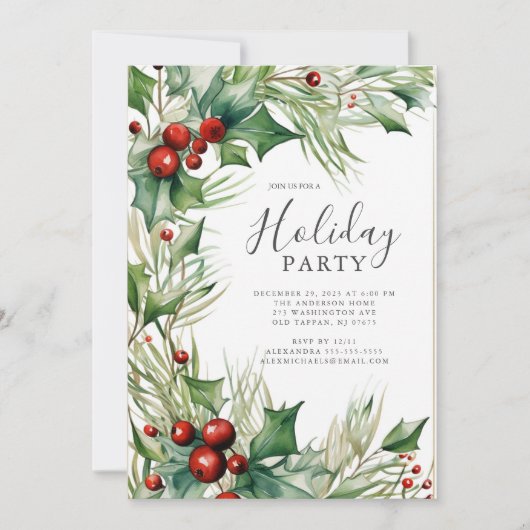 Feestelijke feestdag kaart (Voorkant)