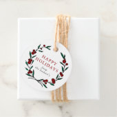 feestelijke feestdag met feestdagen bedankjes labels (In situ)