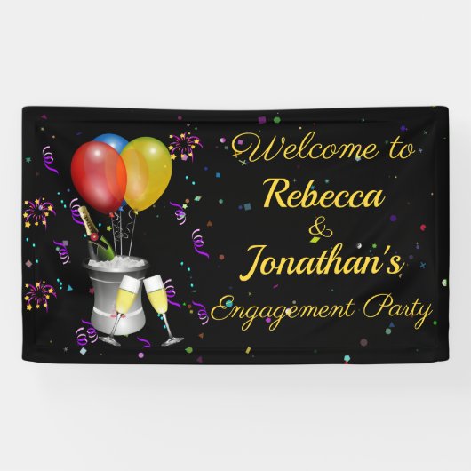 feestelijke feestdag spandoek (Horizontaal)