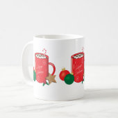 Feestelijke Feestdagen Cacao Mok (Voorkant links)