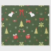 feestelijke feestdagen cadeaupapier (Vlak)