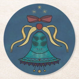 Feestelijke Feestdagen Ronde Kartonnen Onderzetter