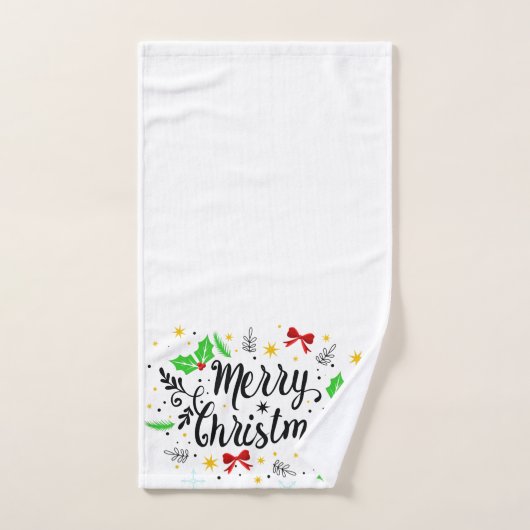 feestelijke feestkerst bad handdoek (Handdoek)
