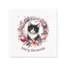 Feestelijke Feline in een Vakantiekrans 3 -