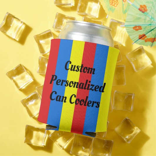 Feestelijke Fiesta Gepersonaliseerde Koelbox Koozi Blikjeskoeler (Insitu Zomer)