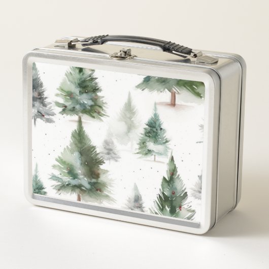 Feestelijke Fir Tree Food Storage Box (Voorkant)