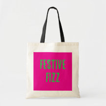 Feestelijke Fizz Christmas Canvas tas