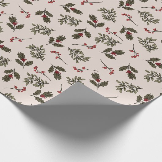 Feestelijke flora cadeaupapier (Hoek)