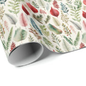 Feestelijke Foliage Fantasie Cadeaupapier (Rol Hoek)