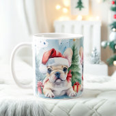 Feestelijke Franse Bulldogs Kerst Mok