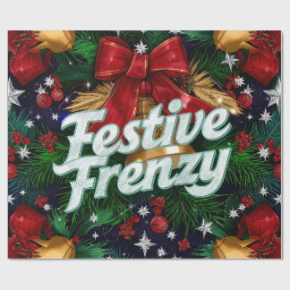 Feestelijke Frenzy Maximalist Holiday Cadeaupapier