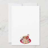 Feestelijke Fun Cookies en Hot Cocoa Christmas Par Kaart (Achterkant)